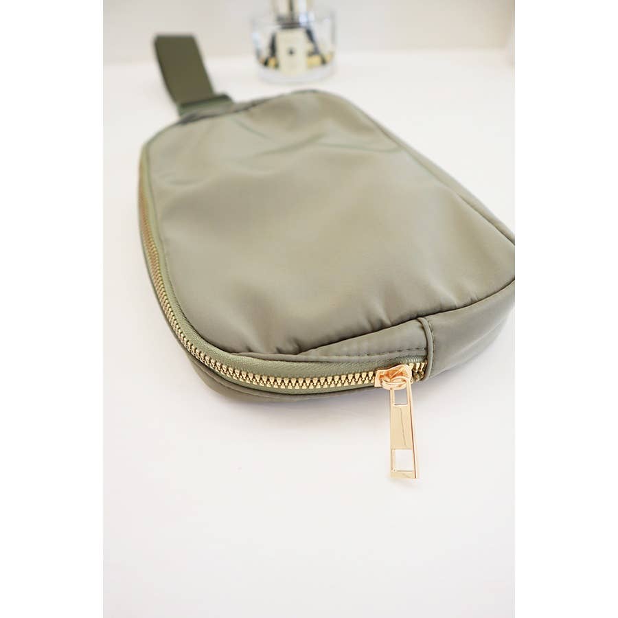 Solid Color Crossbody Bag