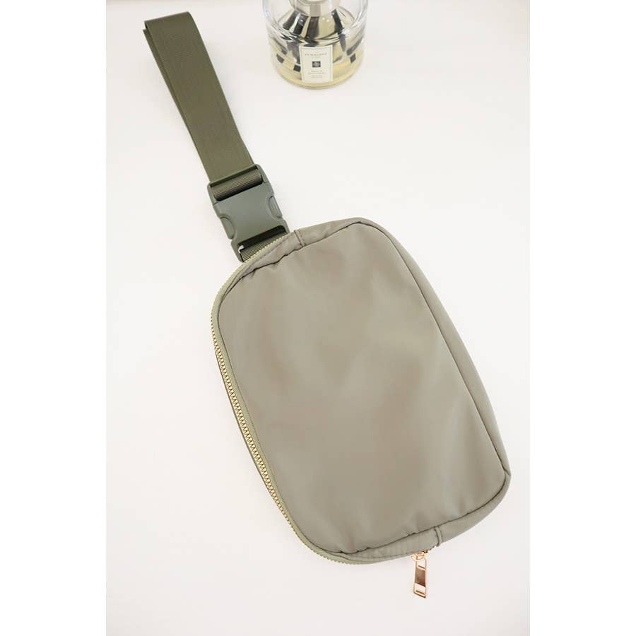 Solid Color Crossbody Bag