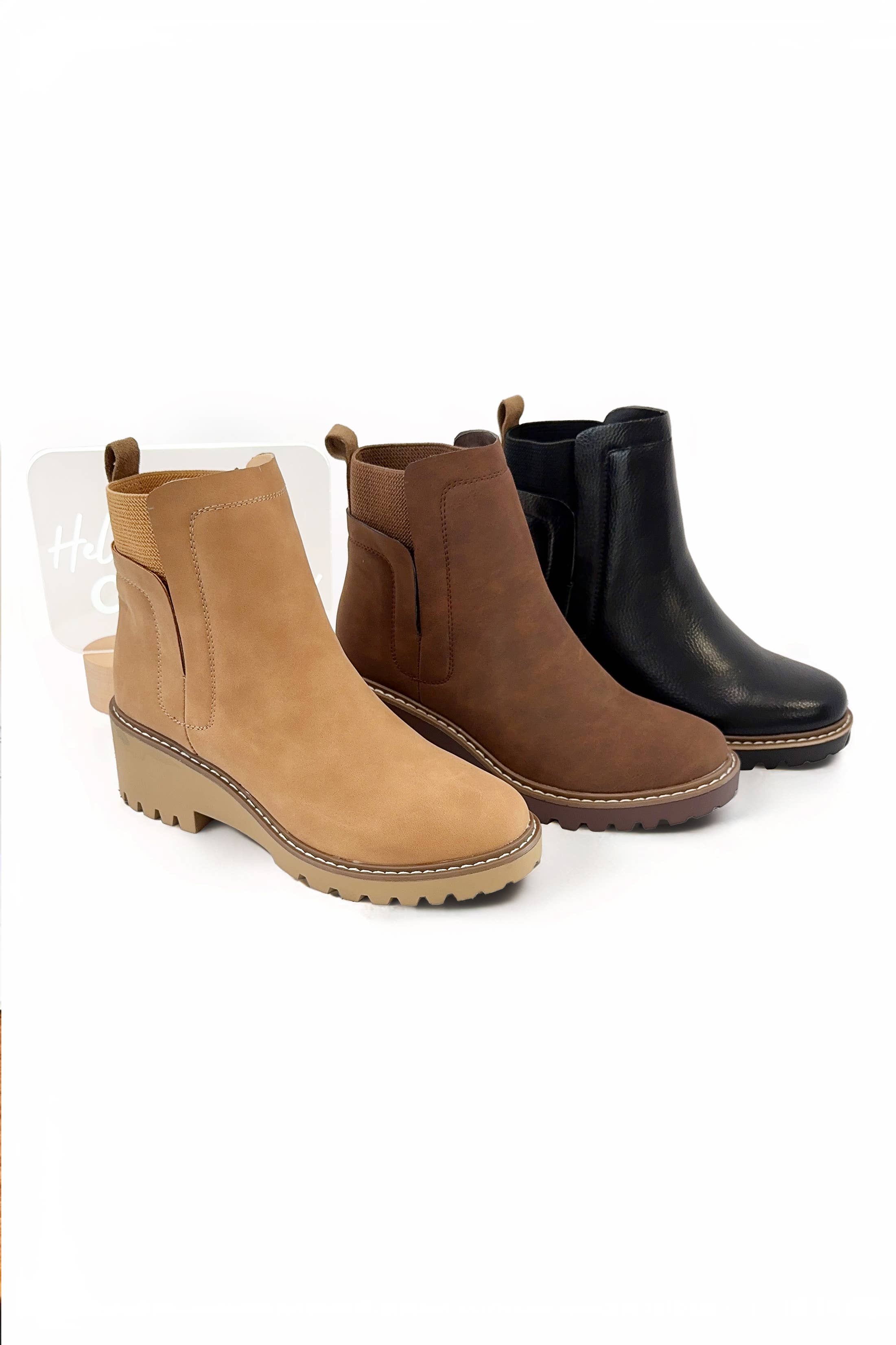 Round Toe Chelsea Ankle Boot