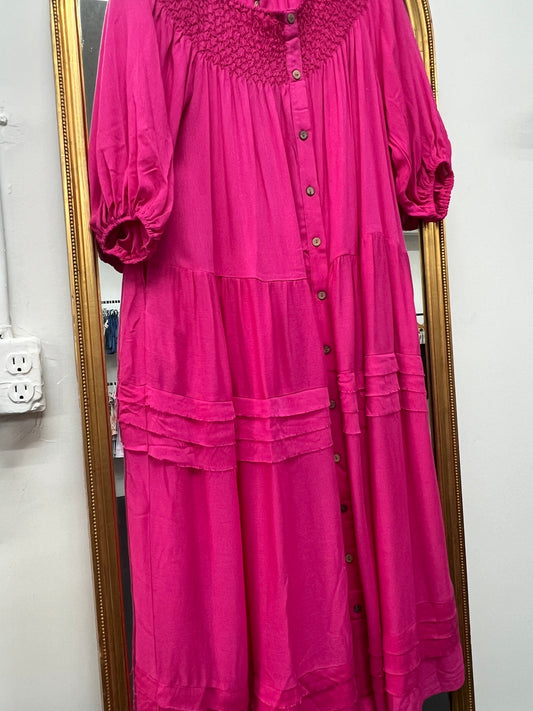 Magenta Easel Dress