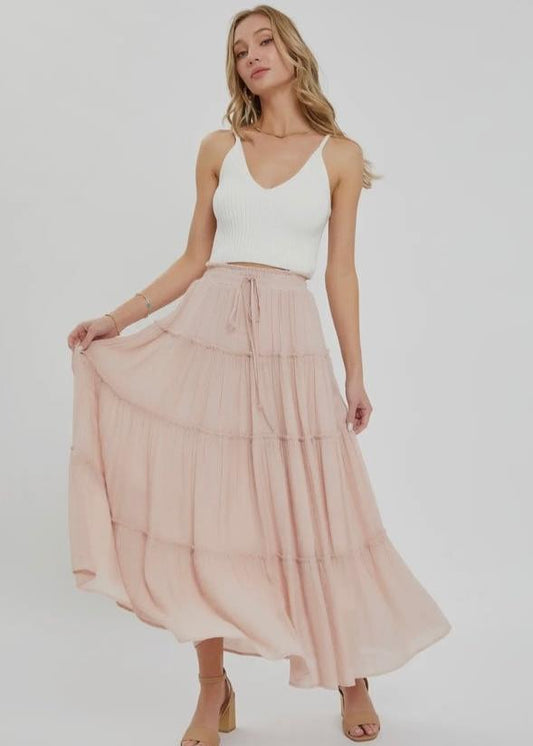 Nude Blush Skirt