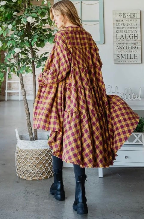 Checkered Plaid Tunic