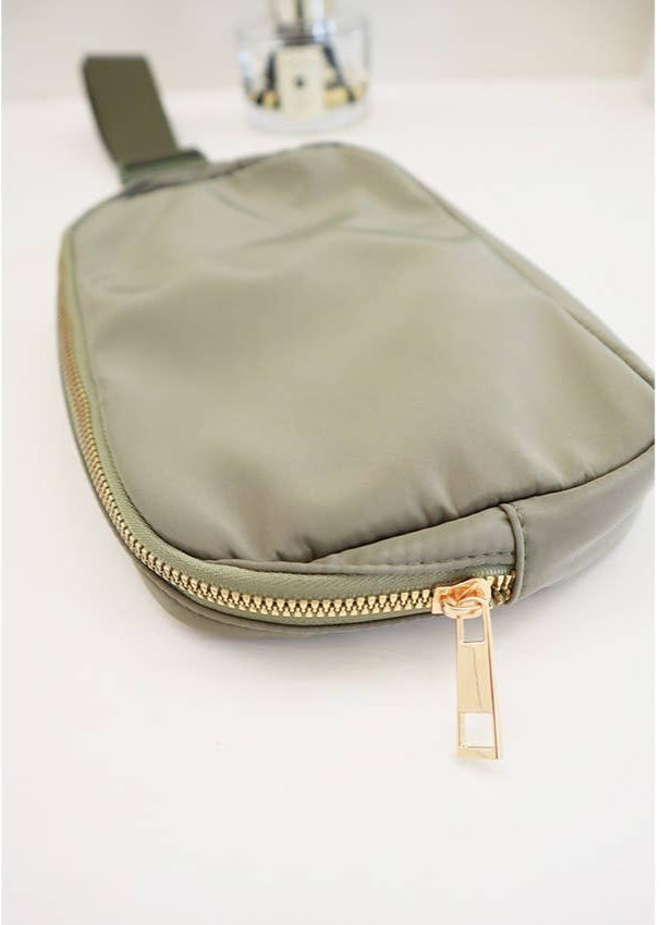 Solid Color Crossbody Bag